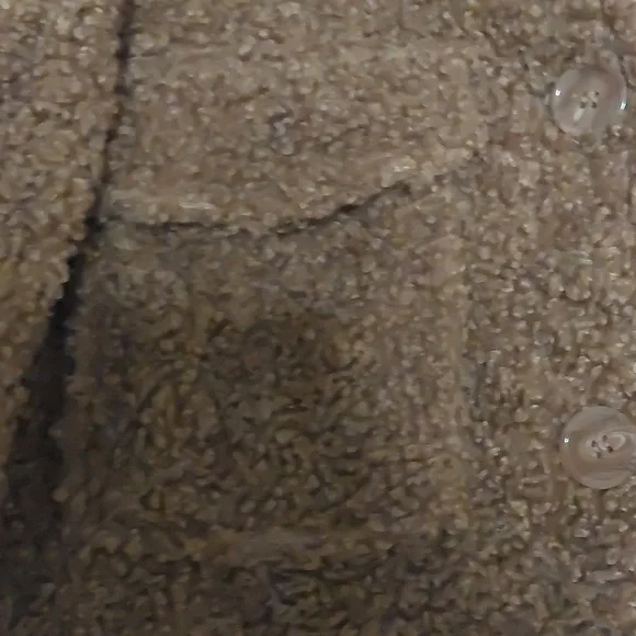 Garage Teddy Bear Jacket Brown Size S EUC - Picture 3 of 5